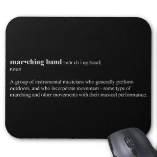 Marching Band Definition Mouse Pads