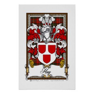 Hay Family Crest Posters