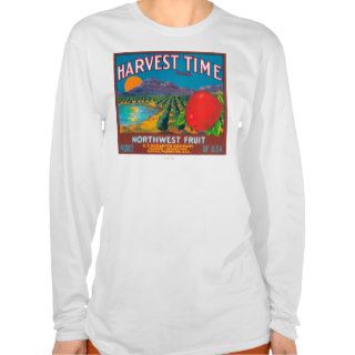 Harvest Time Apple Label   Yakima, WA T shirt