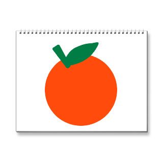 Orange fruit wall calendars