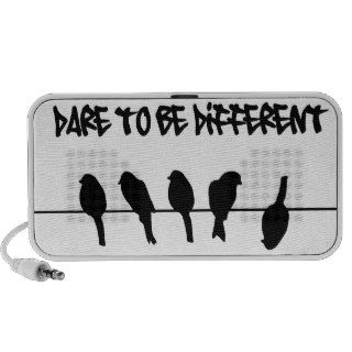 Birds on a wire   dare to be different mini speakers