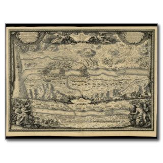 Battle of Torroella River Ter by Sieur de Beaulieu Post Cards