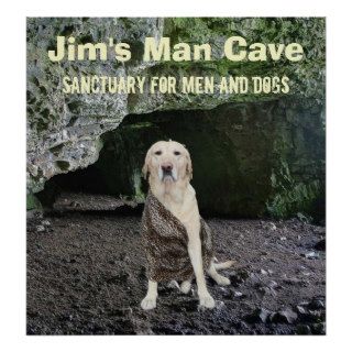 Personalized Man Cave Art Posters
