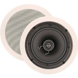 NXG Technology NX 60C 2 Way In Ceiling Speakers with Pivoting Tweeter and 6" Woofer (White, Pair) Electronics