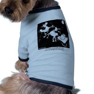 Santa Almost Hits The Cow Who Jumped Over the Moon Dog Shirt