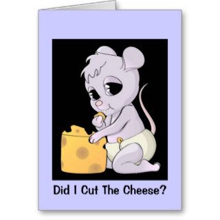 Did I Cut The Cheese?   Designer Greeting Card
