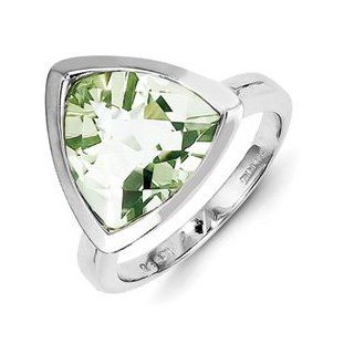 Sterling Silver Green Quartz Ring Cyber Monday Special Jewelry Brothers Jewelry