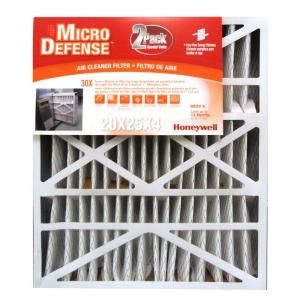 Honeywell 20 in. x 25 in. x 4 in. Pleated Air Cleaner Replacement Filters (2 Pack) CF408F2025/E