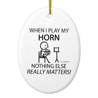Horn Nothing Else Matters Christmas Tree Ornaments
