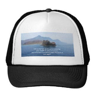 Inspirational Grieving Quote for Healing Hat