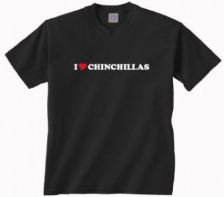 Gildan I Love Chinchillas T Shirt Clothing
