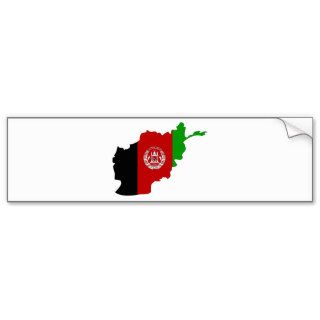 Afghanistan Flag Map full size Bumper Sticker