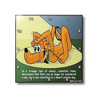 dpp_2781_1 Rich Diesslins Funny General   Editorial Cartoons   Pluto Loses Cartoon Dog Status   Wall Clocks   10x10 Wall Clock  