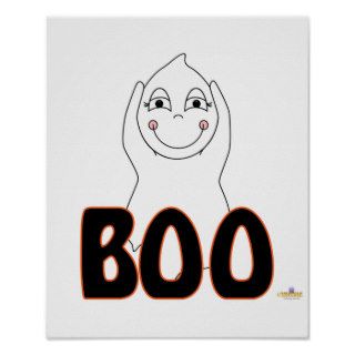 Cute Baby Ghost Boo Print