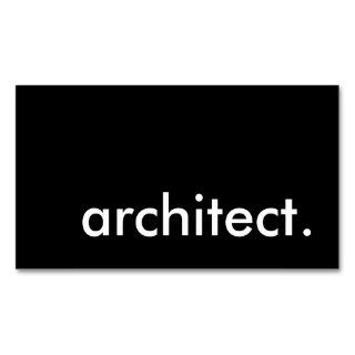 architect. business card templates