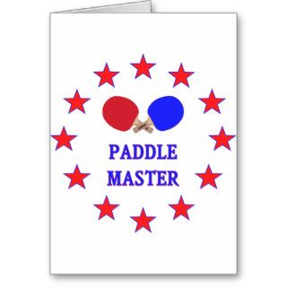Paddle Master Ping Pong Greeting Cards