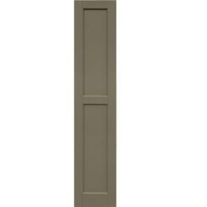 Winworks Wood Composite 12 in. x 59 in. Contemporary Flat Panel Shutters Pair #660 Weathered Shingle 61259660