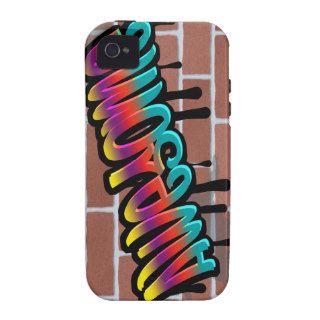 AWESOME graffiti art on brick wall Vibe iPhone 4 Cover