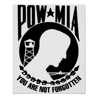 POW MIA Logo LIGHT Print