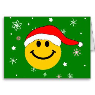 Christmas Smiley Face Greeting Card