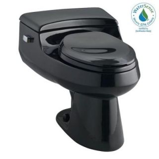 KOHLER San Raphael Comfort Height 1 Piece 1 GPF High Efficiency Elongated Toilet in Black K 3597 7