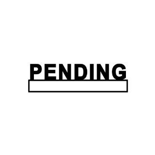 PENDING Pre inked Office Stamp (#761604 C) (Black)  Business Stamps 
