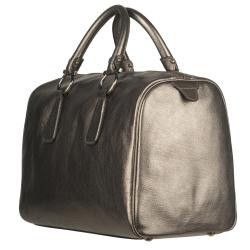 Salvatore Ferragamo Metallic Leather Bowler Bag Salvatore Ferragamo Designer Handbags