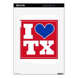 Texas (Red/White/Blue) Skins For iPad 2