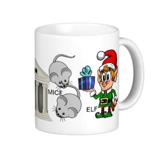 Ice Bank Mice Elf (I Spank Myself) Cartoon Mug