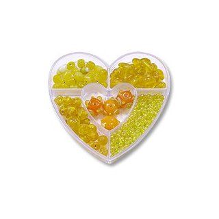 Bead Kit with Assorted Yellow Colored Beads