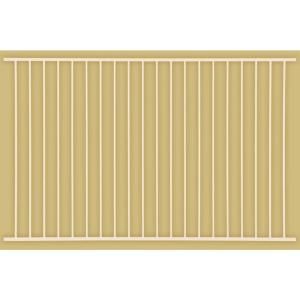 First Alert 1 in. x 2 2/3 ft. x 7 3/4 ft. Steel Navajo White Standard Grade Fence Panel F2GHDS93X32NW