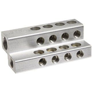 NSI Industries SOTZ350 8 Secondary Transformer Connector, Screw On Type, 350 6 AWG Wire Range, 5/8"   11, 1 14 Stud Size, 2.38" Width, 6.38" Length Terminals