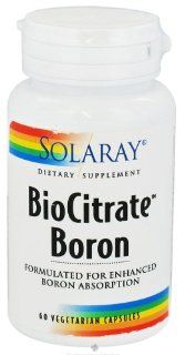BioCitrate Boron Solaray 60 Caps Health & Personal Care