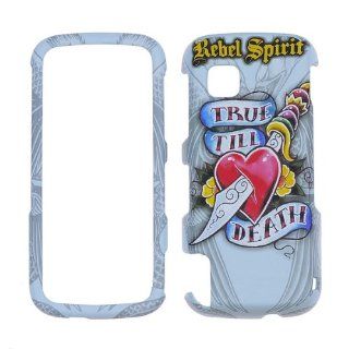 Rebel Spirit   True Till Death with rubberized finish   Tattoo Designer   Nokia Nuron 5230   Hard Case/Cover/Faceplate/Snap On/Housing/Protector Cell Phones & Accessories