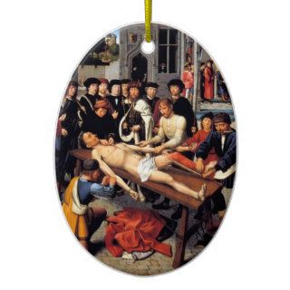 Gerard David  Flaying of Corrupt Judge Sisamnes Christmas Tree Ornaments