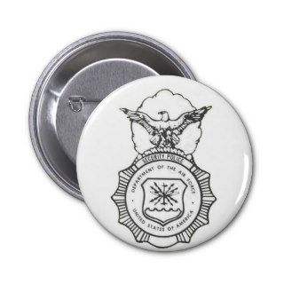 United States Air Force Security Forces Shield Button