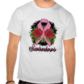 Breast Cancer Survivor Rose Tattoo Shirts