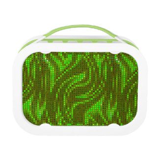 Green 2 Sequinned Bling Effect Lunchbox