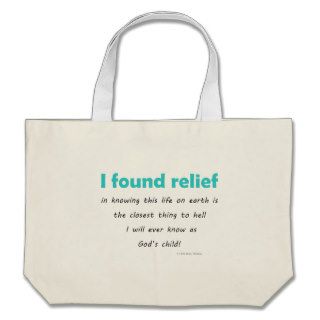 i found relief canvas bags