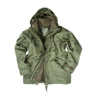 Camooutdoor Men's Army Waterproof ECWCS Hooded Jacket Smock Parka Fleece at  Mens Clothing store