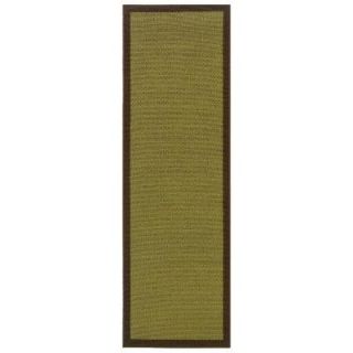 Oriental Weavers Nevis Boardwalk Lime and Chocolate 2 ft. 3 in. x 7 ft. 6 in. Runner 342365