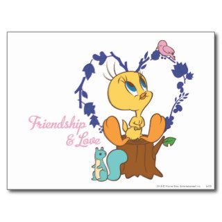 Tweety "Friendship And Love" Postcards
