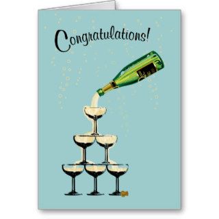 Champagne Congratulations card