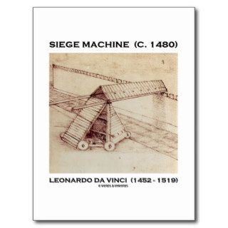 Siege Machine (C. 1480) Leonardo da Vinci Postcard