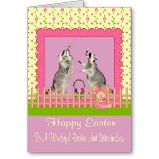 Happy Easter Brother/Sister in Law Greeting Card