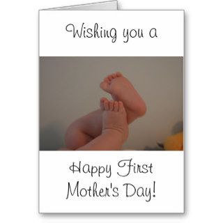 First Mother's Day with Message Greeting Card