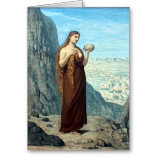 Mary Magdalene in the Desert by Puvis de Chavannes Cards