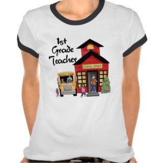School House 1st Grade Teacher T shirts and Gifts