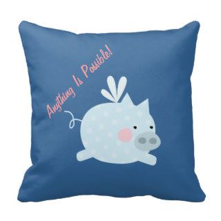 Anything Possible Pig (customizable) Pillows