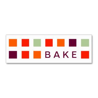 BAKE (mod squares) Business Card Template